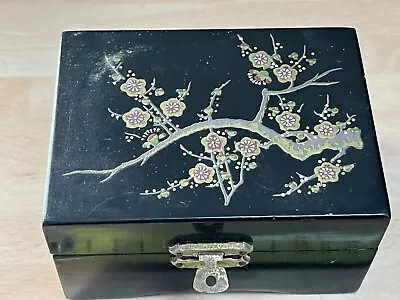 Japanese Jewellery Box Vintage Souvenir 1930s Piece Chinese? Kitsch Item Lacquer • £20