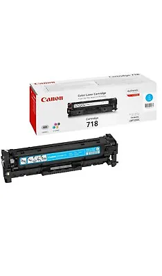 Original Canon 718C Cyan Toner Cartridges (2661B002AA) • £90