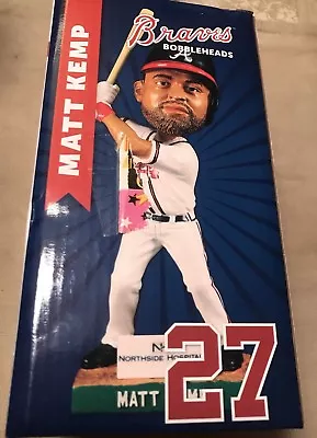 NIB Matt Kemp #27 Atlanta Braves SunTrust Stadium Bobblehead SGA 2017 • $12.99