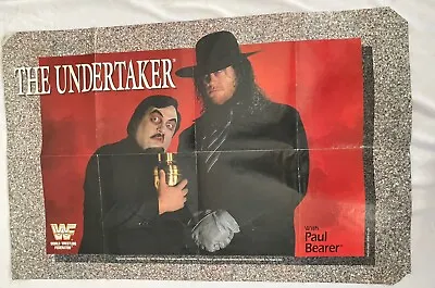 WWF THE UNDERTAKER Paul Bearer DS POSTER 32.25x20.75” Wwe Wrestling 1992 • $49.79