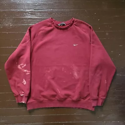 Vintage Nike Sweatshirt With Embroidered Swoosh Logo Xxl • $29.25