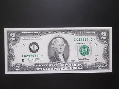 ***STAR*** $2 Two Dollar Bill 2003 GEM UNC FRN Banknote Minneapolis Uncirculated • $9.99