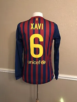 Barcelona Spain Xavi Md Player Issue Jersey   Football Soccer Shirt Nike Shirt • $550