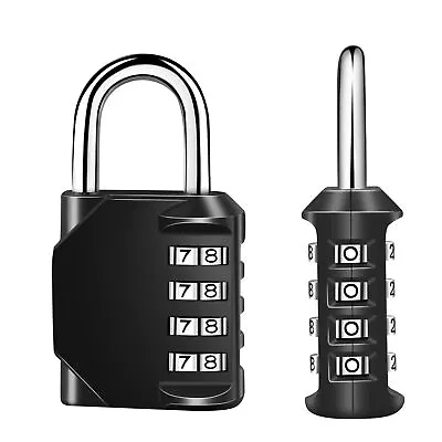 Combination-Lock 4 Digit Outdoor Waterproof PadlockGateLockerHasp Number Lock • $6.99