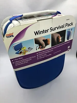 Autocare Winter Survival Pack  Torch Tow Rope Ice Scraper Emergency Blanket • £10.99