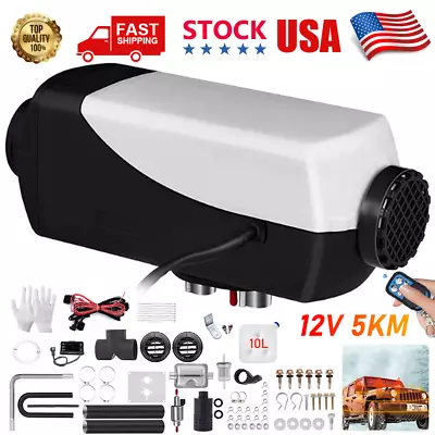 Diesel Air Heater  12V 5K Remote Control Thermostat Boat Motorhome Truck Trailer • $63.45