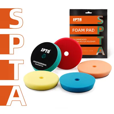 5Pcs SPTA 3 /5 /6  Inch Trapezoid Flat Buffing Pads Sponge Polishing Foam Kit • $15.99