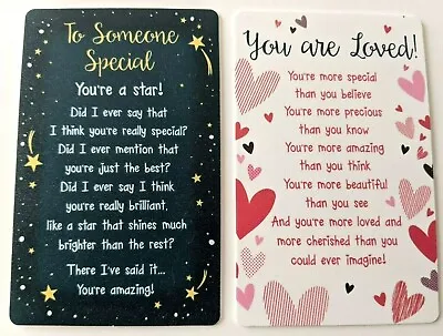 Wallet Purse Keepsake Card To Someone Special Or You Are Loved • £2.35