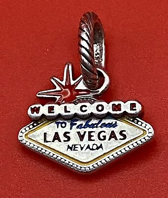 Brighton “Welcome To Las Vegas”  Enamel Dangle Charm Las Vegas Sign. VIVA! • $19.99