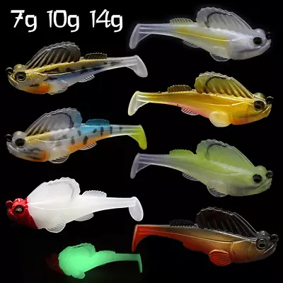 Loaded Goby Jig Head Mega Bass Dark Sleeper Style Weedless Soft Lure 7g 10g 14g • $12.38