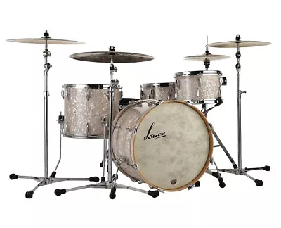 Sonor Vintage Series 3-pc Shell Pack W/ 22  Kick & Mount - Vintage Pearl - Used • $2673.99