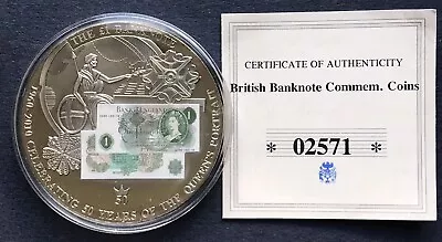 UK 2010 £1 Pound Note ~ British Banknote ~ Proof Coin Medal ~ Windsor Mint ~ COA • £8.88