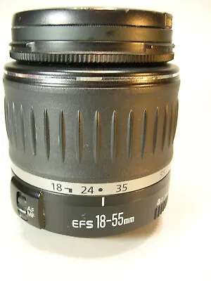 CANON ZOOM LENS EF-S 18-55mm 1:3.5-5.6 W/ Quantaray DCM-UV Filter • $38.99