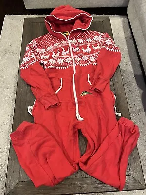 Mens TIPSY ELVES Red Jumpsuit One Piece Jumpsuit Pajama One Piece M  Medium • $65