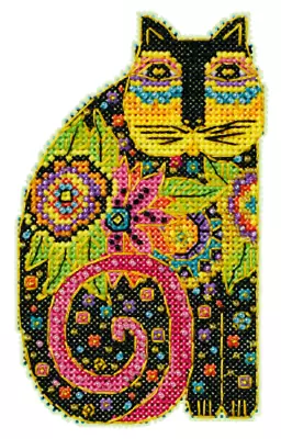 10% Off Mill Hill/Laurel Burch Counted X-stitch/Bead Kit - Blossoming Feline • $9