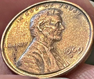 $350 • Buy RARE 1969 S Double Die Lincoln Memorial Penny Coin In Good Condition Collectible