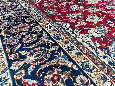 ANTIQUE ORIENTAL RUG 10x13 HAND-KNOTTED WOOL Handmade Vintage Carpet Red 10x14 • $1795