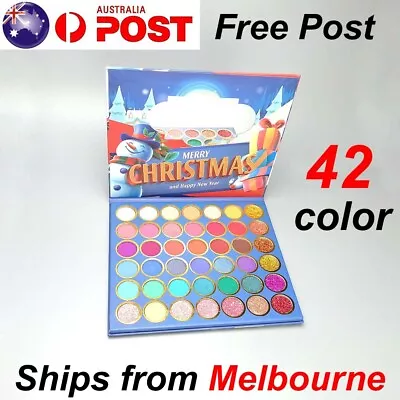 $14.99 • Buy 42 Color Eyeshadows Palette Shades Glitter Makeup Eye Shadow Christmas Gift 