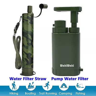 MS Portable Water Filter|Military Pump Filter Purifier Hiking Camping Emergency • $79.99