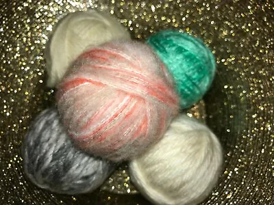 ODD89 - 100g  Small Wool Yarn Oddments Great For Crafts Crochet Etc • £5.49