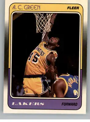 1988-89 Fleer #66 A.C. Green Los Angeles Lakers Basketball Card NM-MT ID:28814 • $2.49