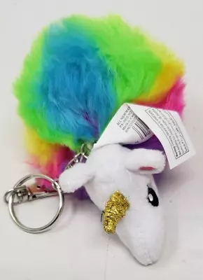 Colorful Stuffed Plush Unicorn Keychain By Rinco - Ships Today! • $6.99