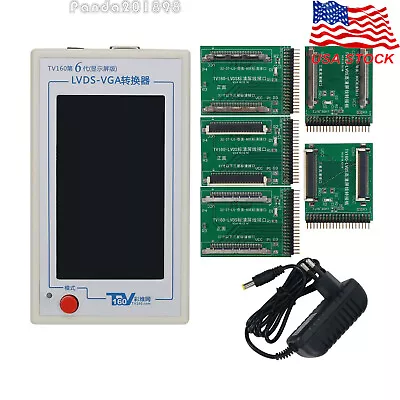 US Stock 6TH Generation LVDS-VGA Converter LCD TV Motherboard Tester 4.3  Screen • $140.99