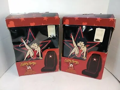 $62.99 • Buy Set Of Two Car - Truck Seat Covers Betty Boop Star Red Dress 2007 - CG