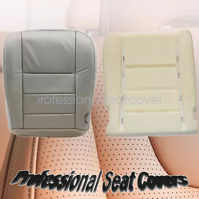 For 2002-2007 Ford F250 F350 Lariat Driver Bottom Seat Cover Gray & Foam Cushion • $72.19