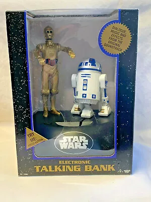 1995 Vtg Star WARS Electronic Talking Bank C-3PO R2 D2 Orig Soundtrack No.13902 • $39.95