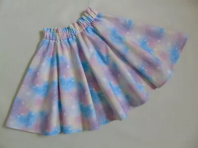 Girls Space Holographic Galaxy Super Twirly Skirt Age 8-9 Years Handmade • £10