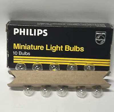 Set Of 10 Philips Miniature Light Bulbs # 53 12V 1CP NOS Train Layout & Cluster • $9.95