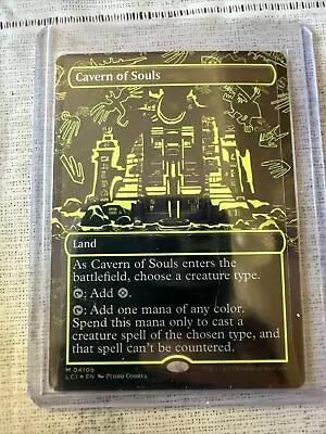 Cavern Of Souls Neon Yellow Ink Foil WPN Exclusive Promo 410b • $94