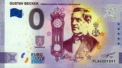 Zero Euro Note - 0 Euro - Poland - Gustav Becker 2021-1 • £6.72