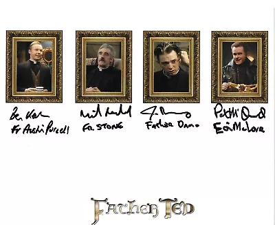 Father Ted Cast. Multi Signed In Person. 10 X8   #011 • £15