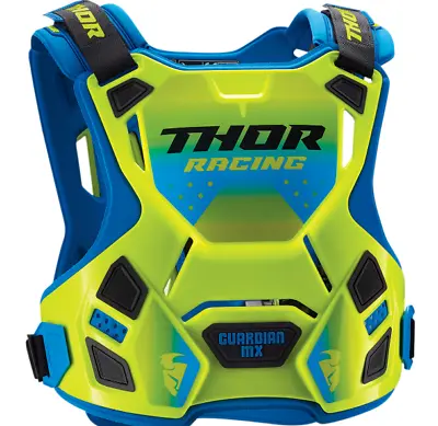 Thor Guardian Mx Roost Deflector - Chest Protector - Flo Green/blue • $84.95