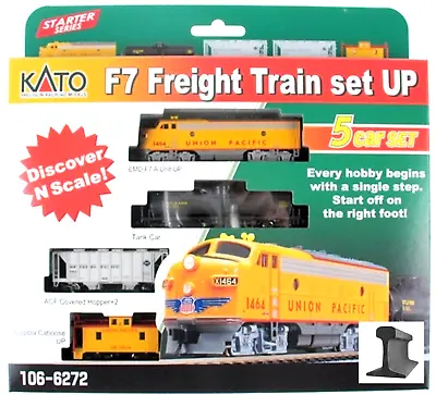 Kato ~ New 2024 ~ N Scale Union Pacific UP Freight Train Set ~ 5 Pieces ~1066272 • $148.23