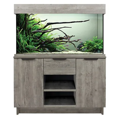 Aqua One Urban Oak Style Aquarium Fish Tank With Cabinet With LEDs 116cm 230L • £699.99