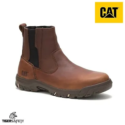 Caterpillar CAT Abbey S3 SRA Ladies Butterscotch Chelsea Dealer Safety Boots PPE • $287.41