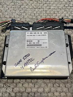 99 -03 Mercedes Benz W210 E320 E430 Esp Computer Module  A 025 545 63 32  2000 • $39.36