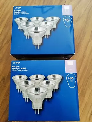 £4.99 • Buy 2×Pack Of 6 MR16 35W Watt 12V Halogen Spotlight Bulbs Dimmable Homebase Light UK