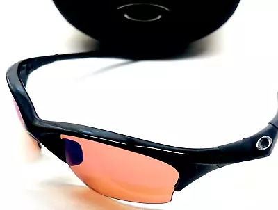 RARE OAKLEY HALF JACKET 1.0 SUNGLASSES Black Silver Icons G30 Iridium XLJ Lenses • $329.99