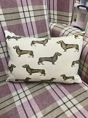 £14.95 • Buy Handmade Wire Haired Dachshund Cushion With Pad
