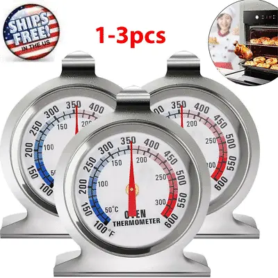 Oven Thermometer Stainless Steel Classic Stand Up Food Meat Temperature Gauge  • $4.39