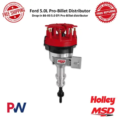 MSD OE Replacement Pro-Billet Distributor Drop-in W/Steel Gear For Ford 5.0L/302 • $533.10