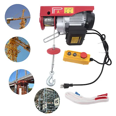 Electric Hoist 1100 Lbs Garage Ceiling Crane Winch Lifting With Remote • $115.90