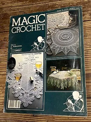 Magic Crochet Pattern Magazine No. 15  23 Doilies Table Cloths & Pillow Cases • $15.95