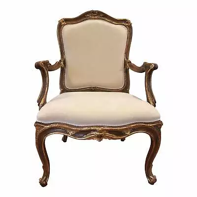 Italian Hand Carved Wood Armchair • $1250