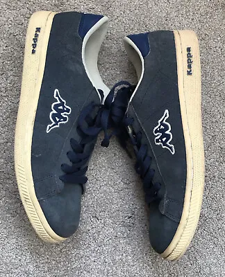 Navy  Blue Suede Leather Trainers/Sneakers/Shoes By Kappa Size 7 (40.5) • £5.50