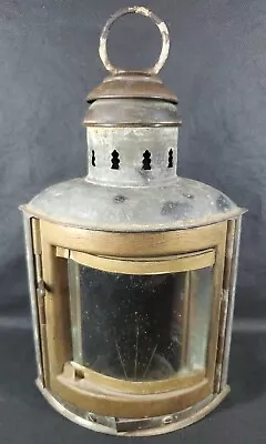 Perko Perkins Vintage Marine Lamp Co Brass Ship Lantern Wedge Corner Mount 12  • $84.99